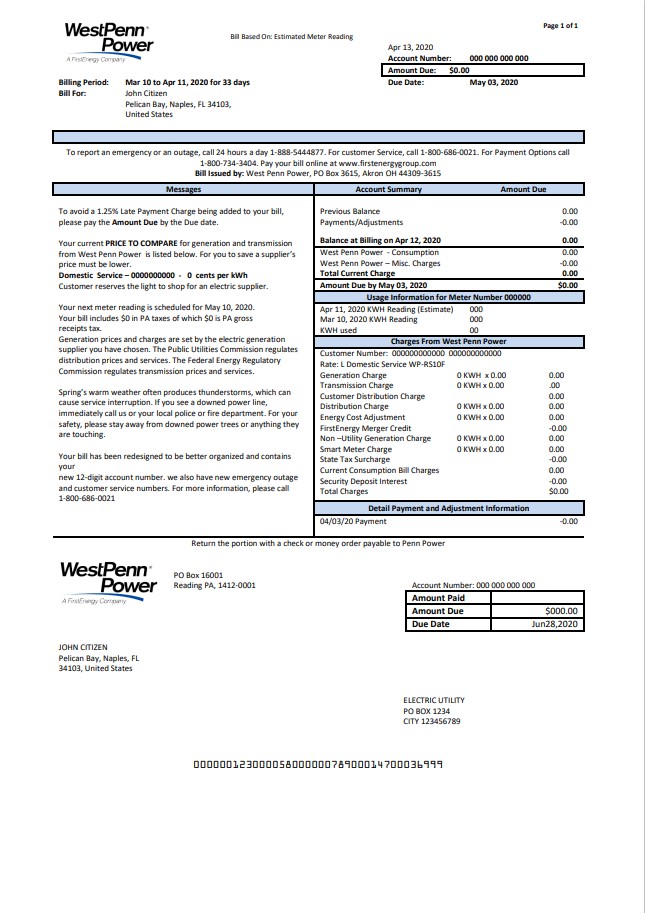  Minol USA business utility bill 